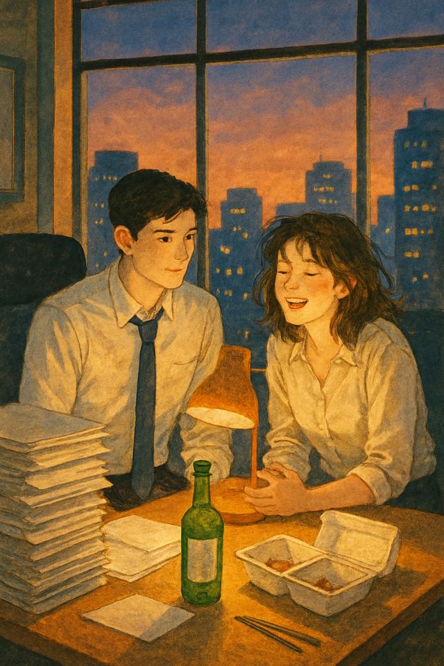 야근 동기의 술버릇 비밀